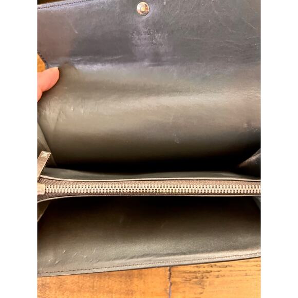 Authentic LOUIS VUITTON Gray Monogram Matt Vernis Long Sarah Wallet W/COA - Picture 10 of 14